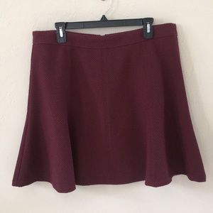 🔴LOFT Burgundy Skirt Size 14. EUC